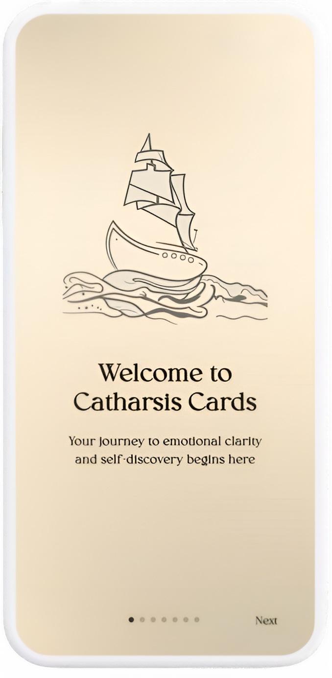 Catharsis Cards App Screenshot